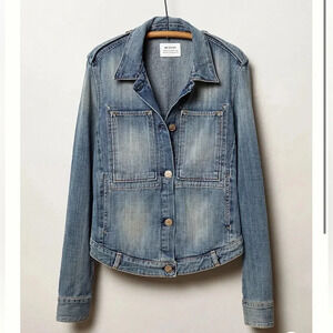 McGuire anthropology Workwear‎ Denim Jean Jacket women’s medium EUC